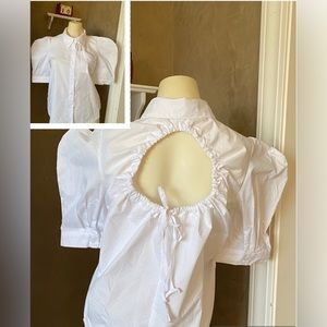 Dazy women’s white elegant fancy Blouse, size S